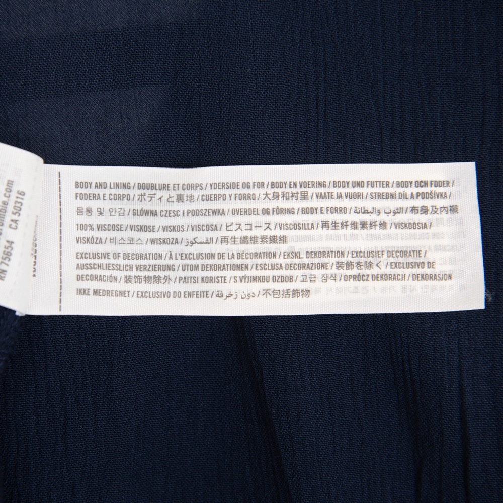 Hollister Navy Blue Long Bell Sleeved Mini Dress - Picture 4 of 6